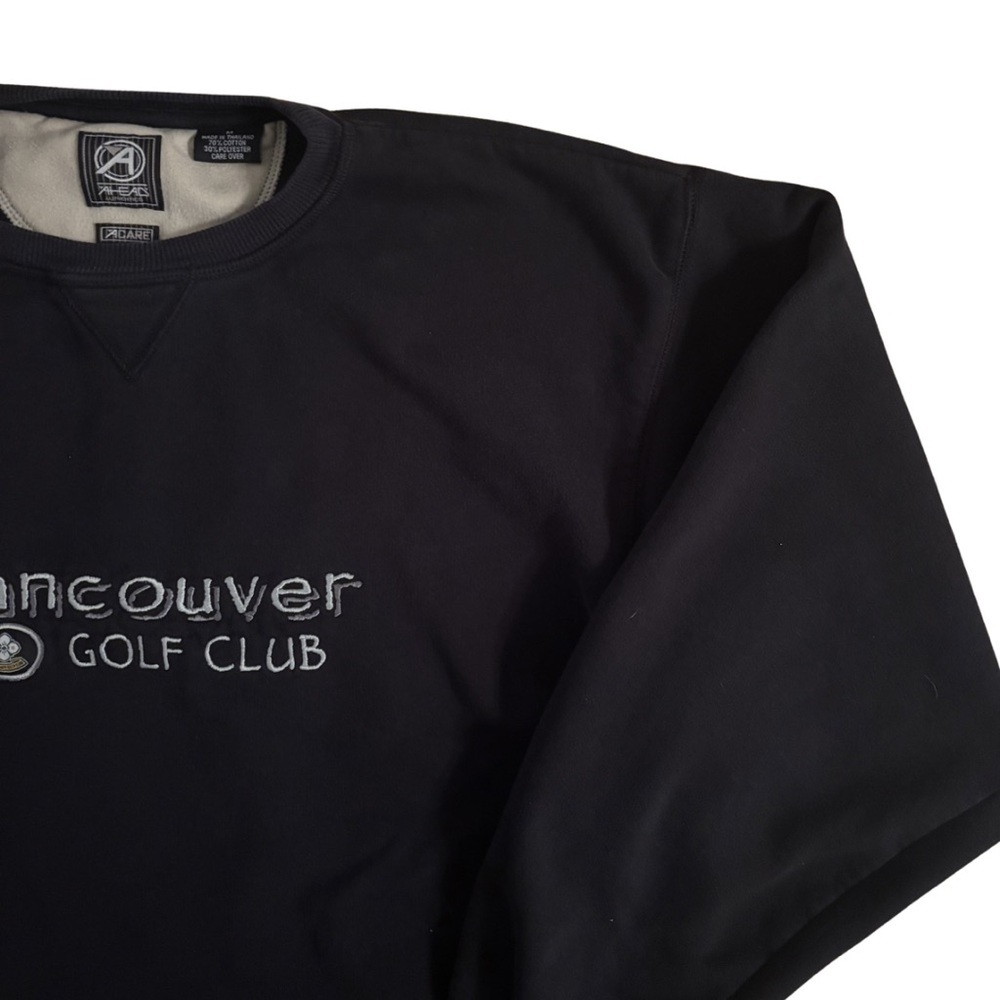 Vintage 90’s « Vancouver Golf Club » Black Crewneck Sweater - Picture 2 of 6